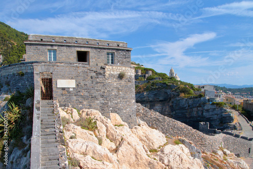 view on porto venere village in italy