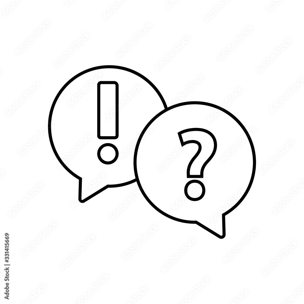 FAQ icon vector. questions and answers illustration sign. FAQ icon vector. questions and answers illustration sign.