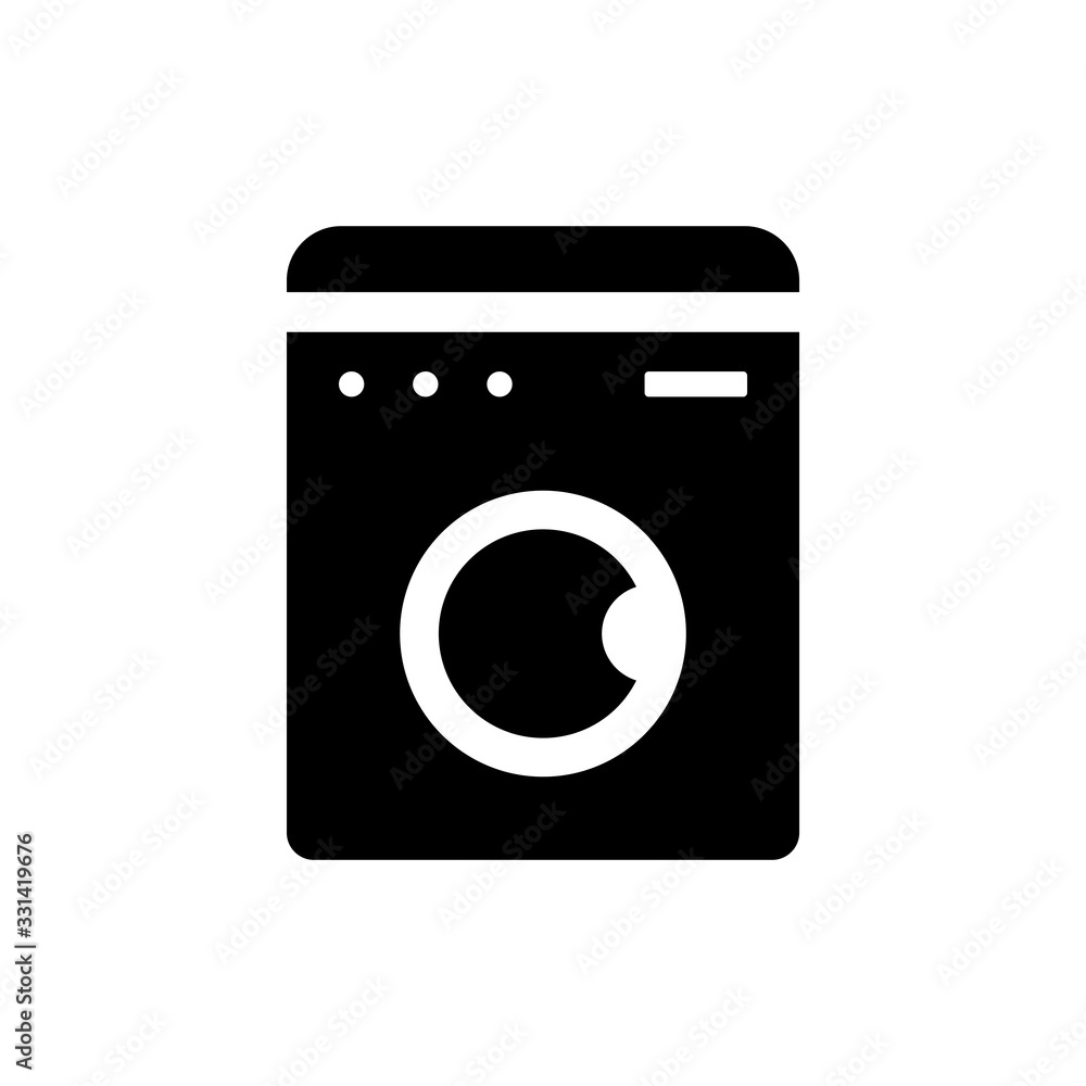 washing machine icon vector template