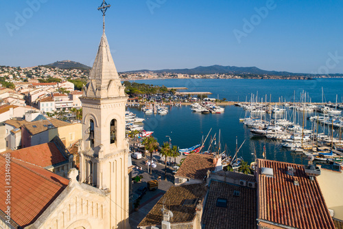 Aerial view of Sanary sur Mer, France © s4svisuals