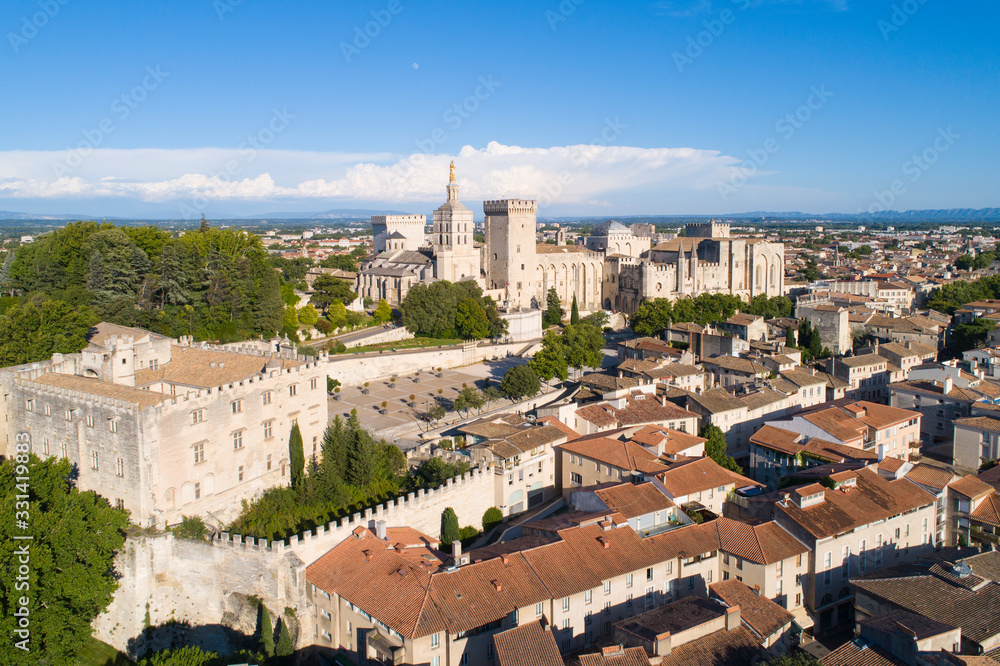 Naklejka premium Aerial view of Avignon