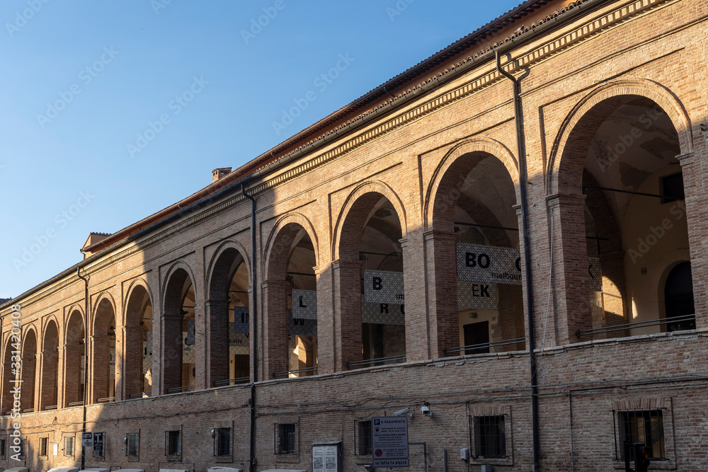 Fabriano, Marches, Italy: historic buildings