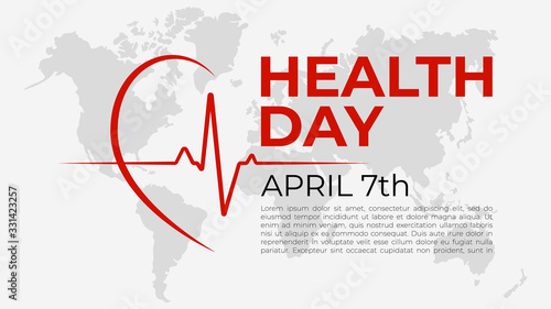 World Health Day Poster Or Banner Background