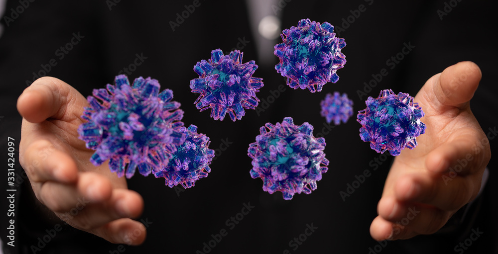 mikro digital epidemic corona virus nCoV , Novel Coronavirus 19-NCP. nCoV denoted is single-stranded RNA virus 3d. mikro digital epidemic corona virus nCoV , Novel Coronavirus 19-NCP. nCoV denoted is single-stranded RNA virus 3d.