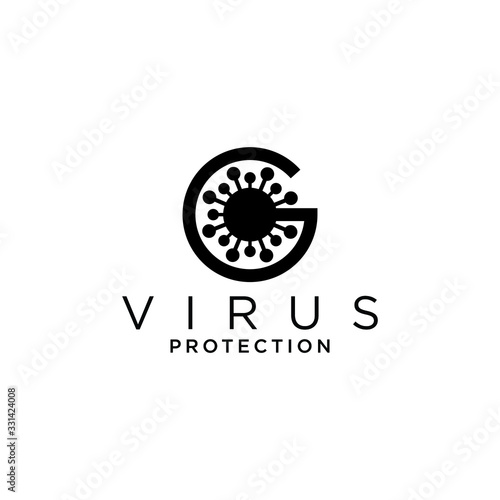 g virus logo  for company