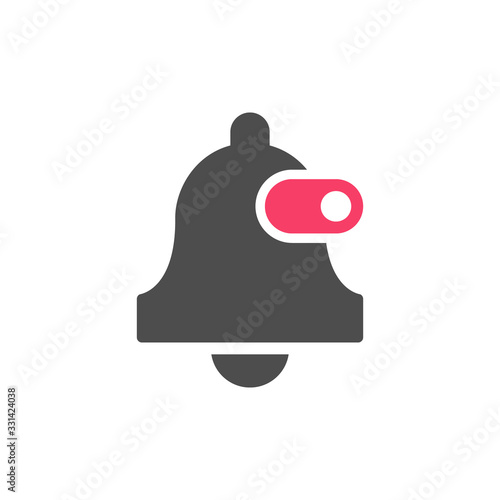 Bell turn off glyph icon