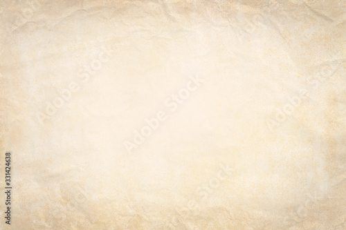 Old paper background with crumpled paper texture vintage retro newspaper empty blank space page with grunge stain line pattern for text