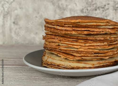 Wallpaper Mural Homemade thin fresh crepes for breakfast or dessert. Close up Torontodigital.ca