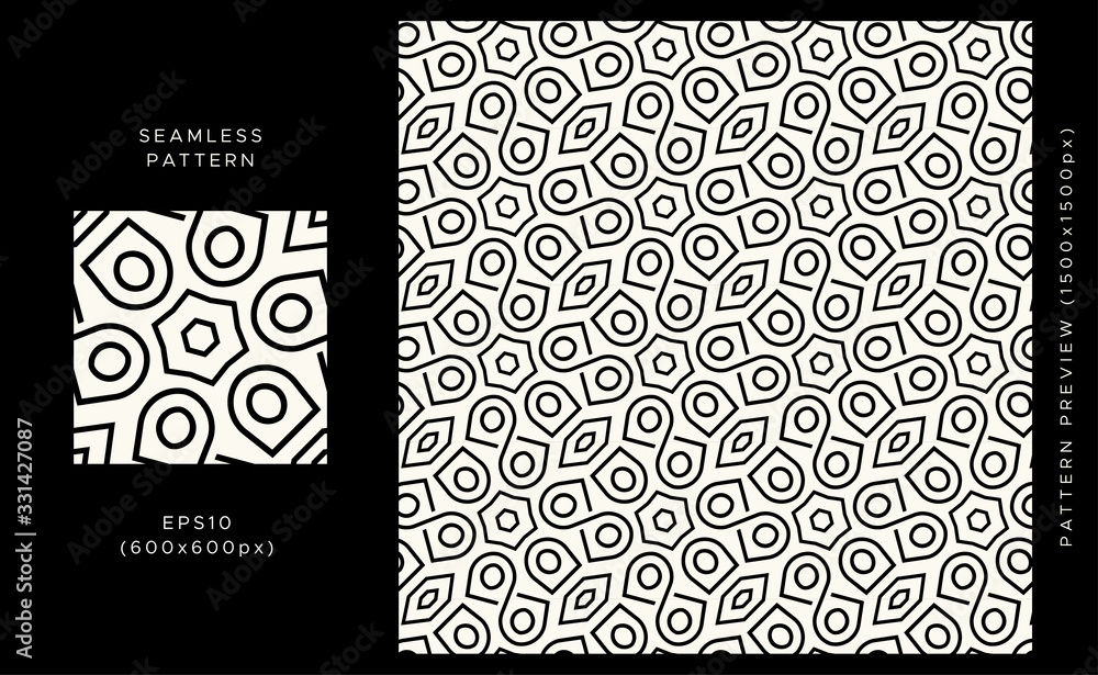 Geometric seamless pattern. Black design on a light background. Trendy textile, fabric, wrapping. Modern stylish abstract texture. Vector illustration. Geometric seamless pattern. Black design on a light background. Trendy textile, fabric, wrapping. Modern stylish abstract texture. Vector illustration.