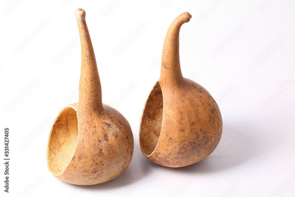 Dried calabash fruits, Bottle gourd Stock Photo Adobe Stock
