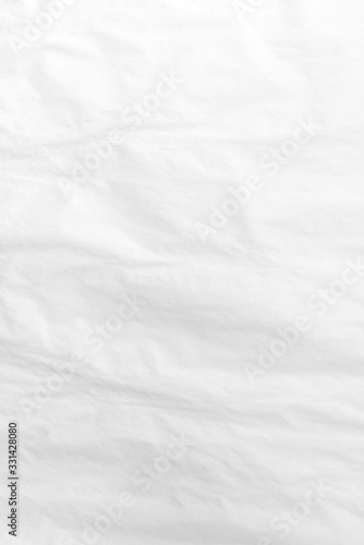 White crumpled paper surface, texture for background.