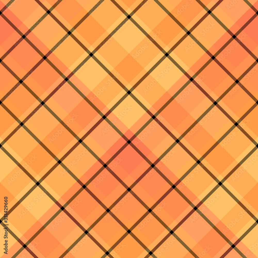 Seamless pattern in great autumn orange and black colors for plaid, fabric, textile, clothes, tablecloth and other things. Vector image. 2 Seamless pattern in great autumn orange and black colors for plaid, fabric, textile, clothes, tablecloth and other things. Vector image. 2