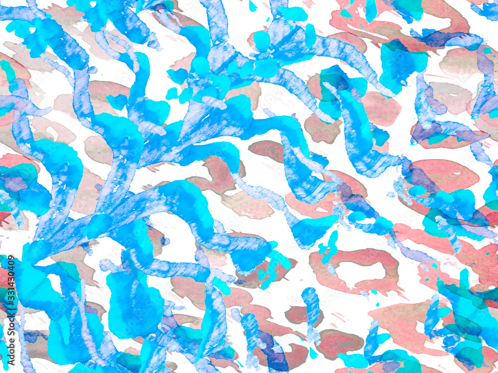 Watercolor Seamless Pattern. Watercolor Seamless Pattern.