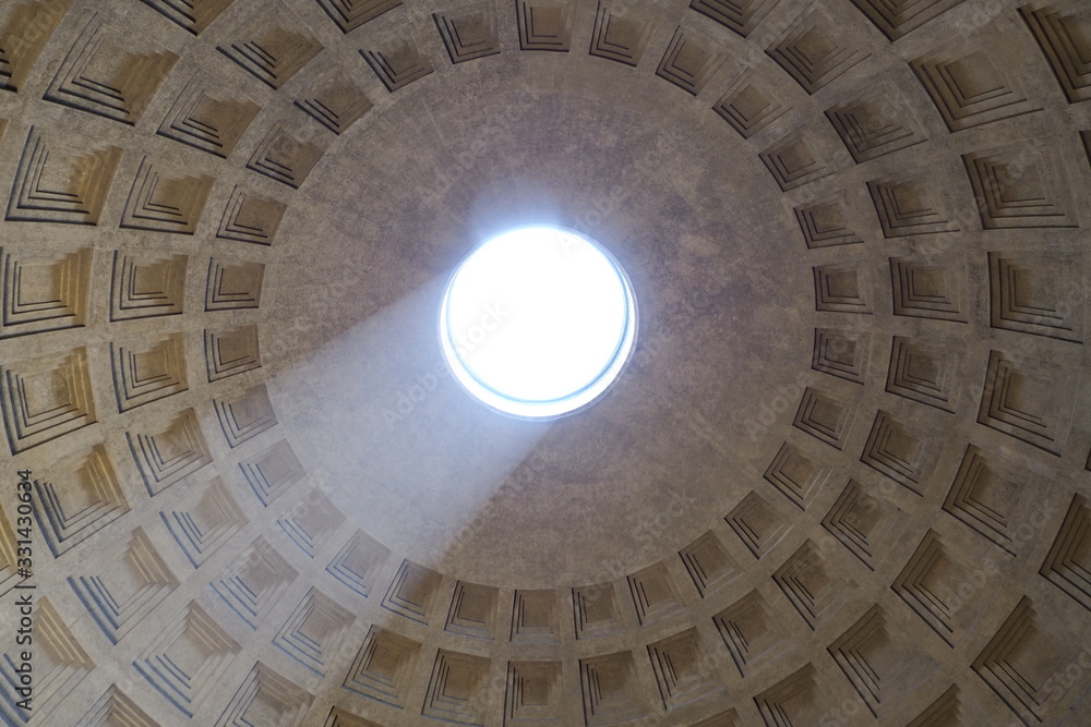 dome, pantheon, rome, church, architecture, italy, ceiling, ancient, cupola, light, interior, building, cathedral, roof, old, religion, inside, landmark, monument, europe, roman, temple, basilica, vat