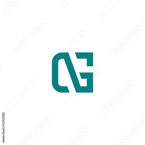 letter NG logo icon vector