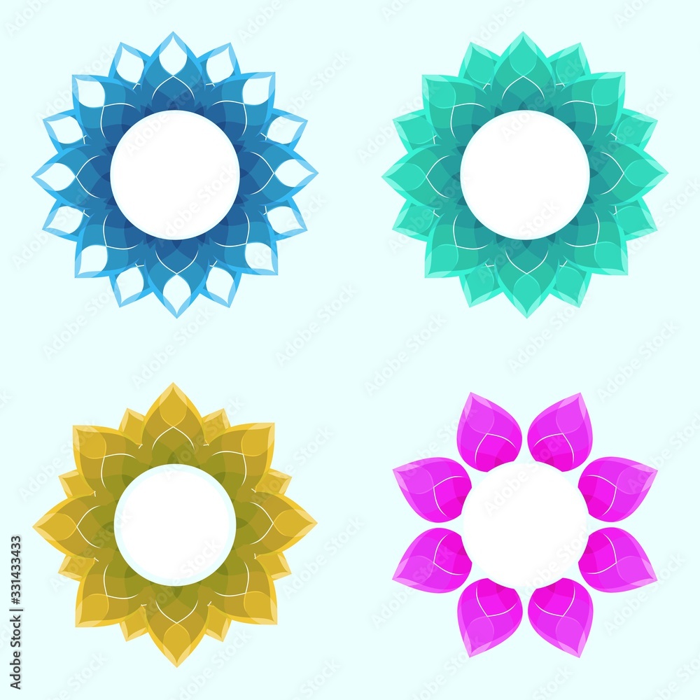 Flower Glass with variant Colors Flower Glass with variant Colors