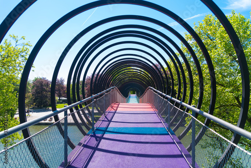 slinky springs to fame bridge Oberbausen, Germany