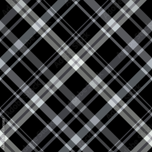 Seamless pattern in great grey and black colors for plaid, fabric, textile, clothes, tablecloth and other things. Vector image. 2
