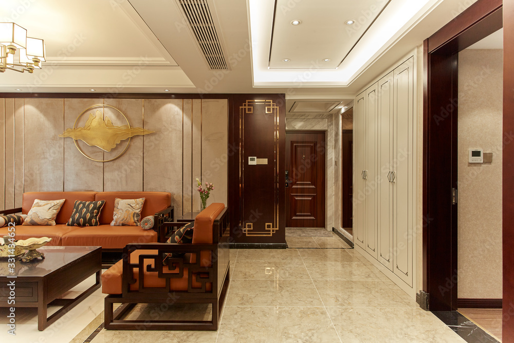 Fototapeta premium Living room in renovated model room