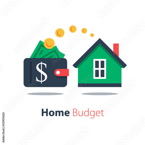 Mortgage loan, household expenses, real estate investment, house rental, property purchase