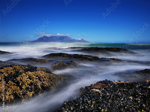 Table Mountain coast in Cape Town South Africa