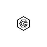 initial G logo design vector