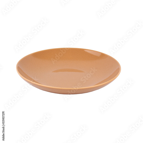 colored plate isolated porcelain