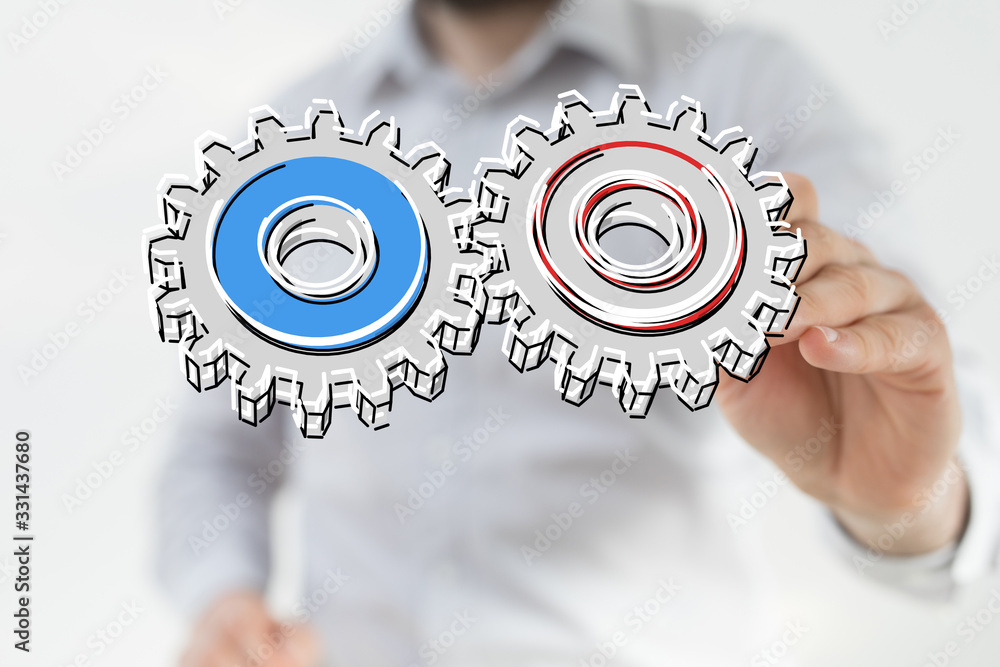 gear Technology setting concept background. gear Technology setting concept background.