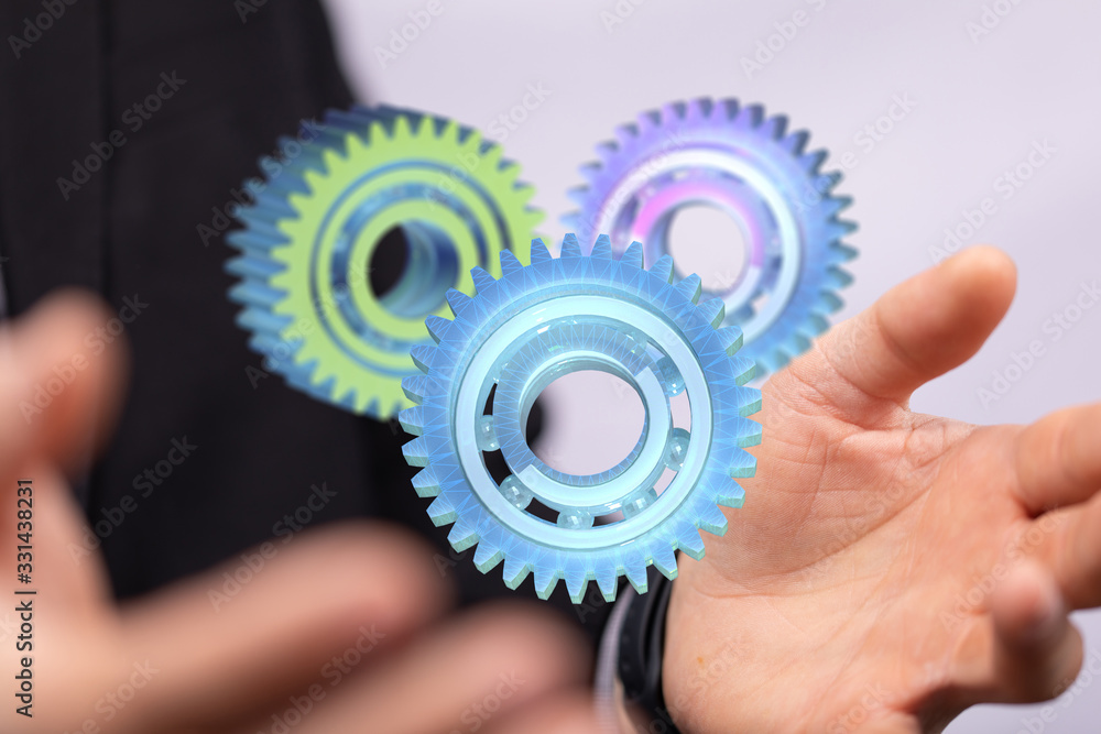 gear Technology setting concept background. gear Technology setting concept background.