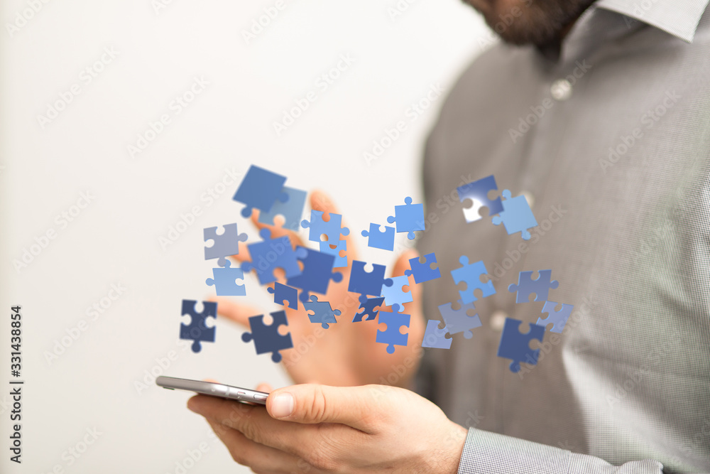 Concept for business strength and success..