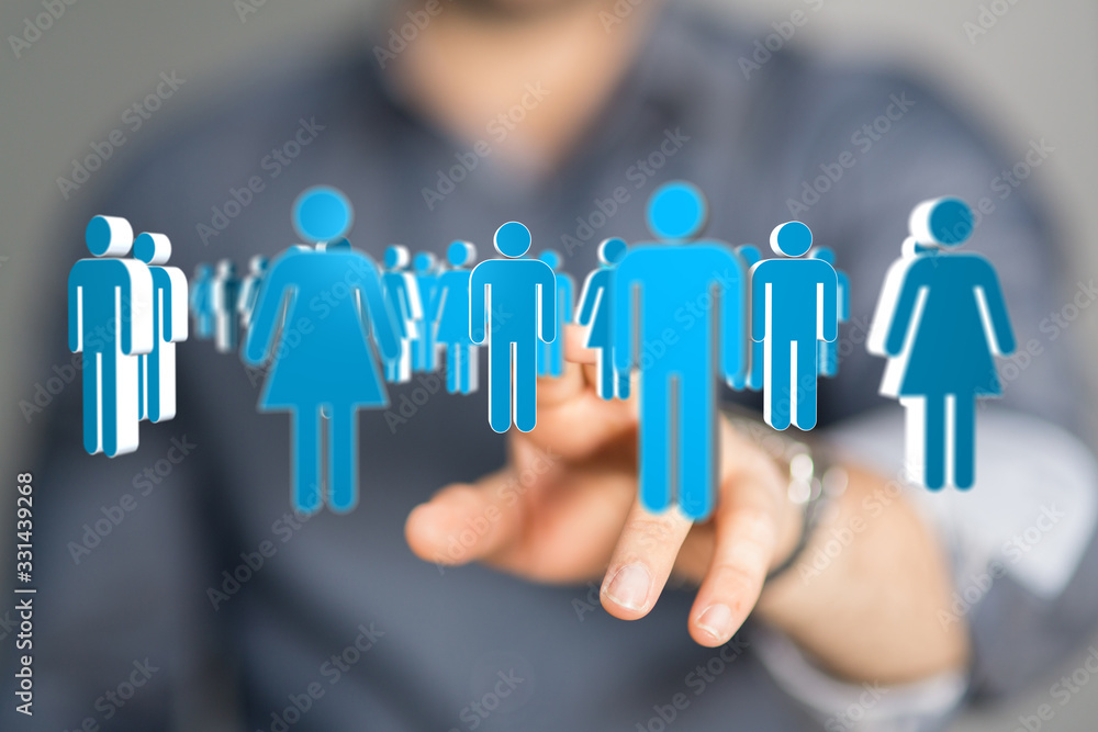 Social Networking illustration team group digital Social Networking illustration team group digital