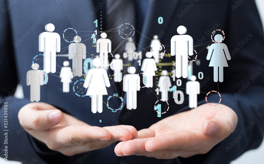 group of network people - Business and contact group of network people - Business and contact