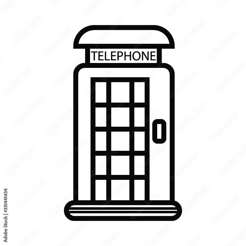London telephone icon vector illustration London telephone icon vector illustration