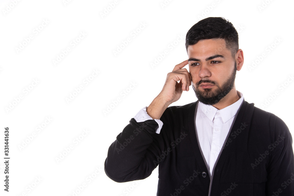 Attractive man thinks. Problems and solutions. Attractive man thinks. Problems and solutions.