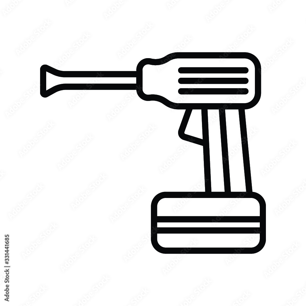 Drill icon vector illustration photo