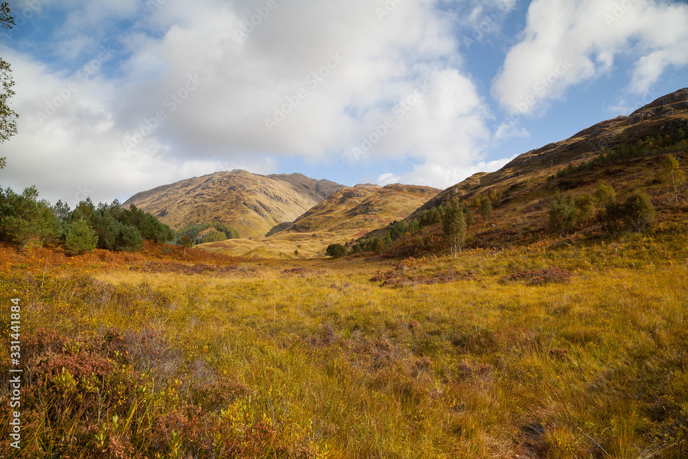 Glencoe, famous valley in the Scottish Highlands