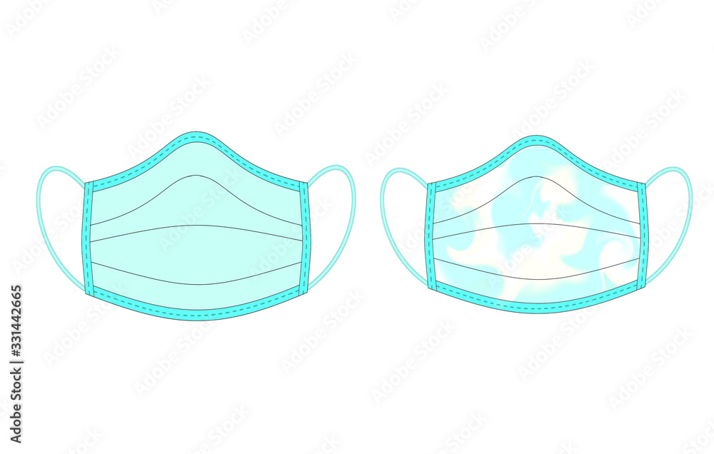 medical mask on a light background, virus protection medical mask on a light background, virus protection