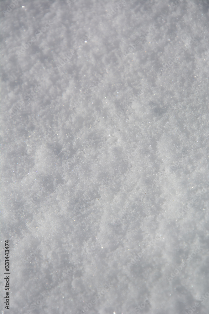 Neige blanche fraiche et pure