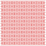 Traditional Macedonian folk pattern with red figure