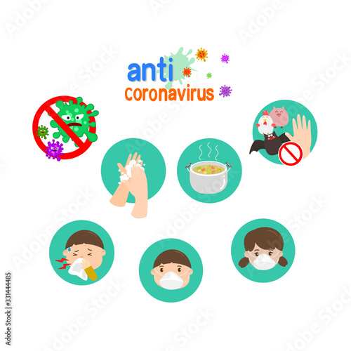Anti Virus and Germs Vector