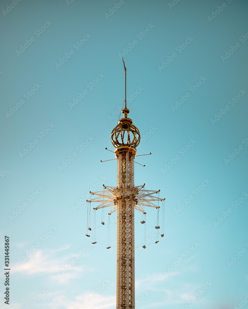 Grona lund atraction tower in Stockholm Grona lund atraction tower in Stockholm