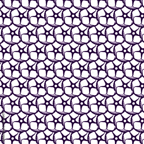 Patrón de flores violetas abstractas
