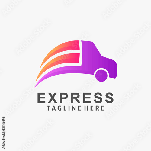 Express delivery logo design