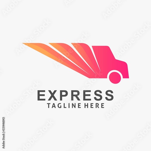 Express delivery logo design