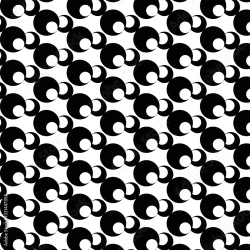 Patrón de burbujas negras