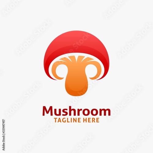 Red mushroom logo design