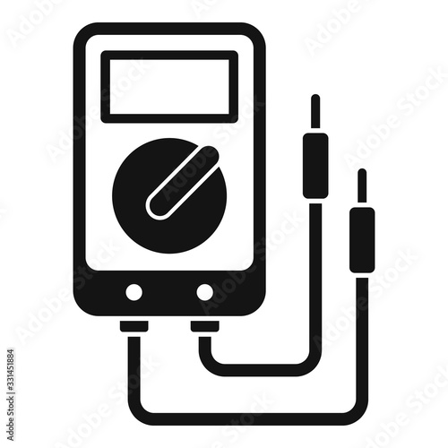 Multimeter icon. Simple illustration of multimeter vector icon for web design isolated on white background