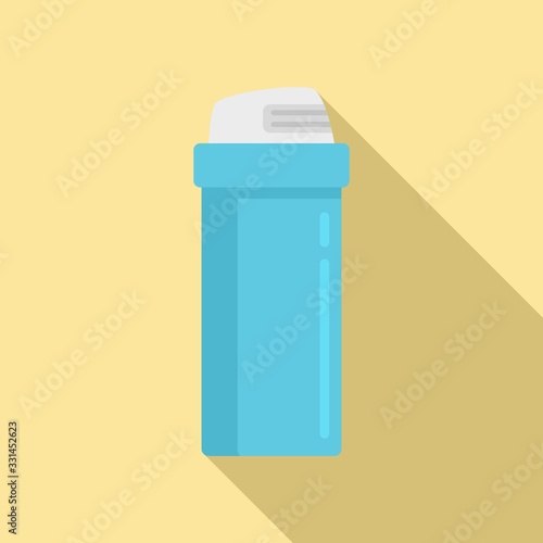 Men shaving foam icon. Flat illustration of men shaving foam vector icon for web design