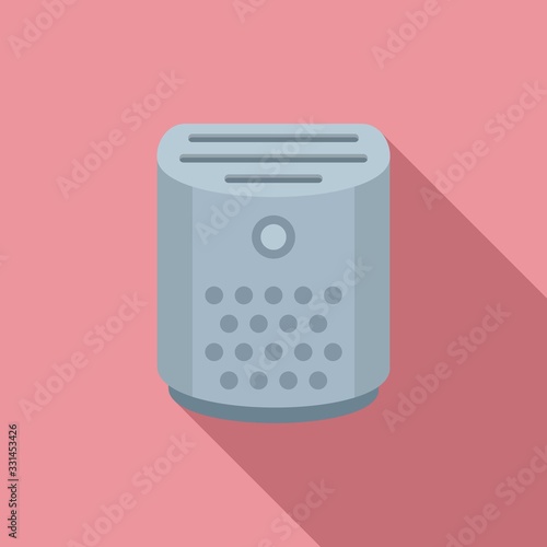 Climate air purifier icon. Flat illustration of climate air purifier vector icon for web design