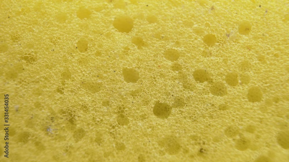 Macro shot of Yellow Sponge Or Memory Foam Macro shot of Yellow Sponge Or Memory Foam